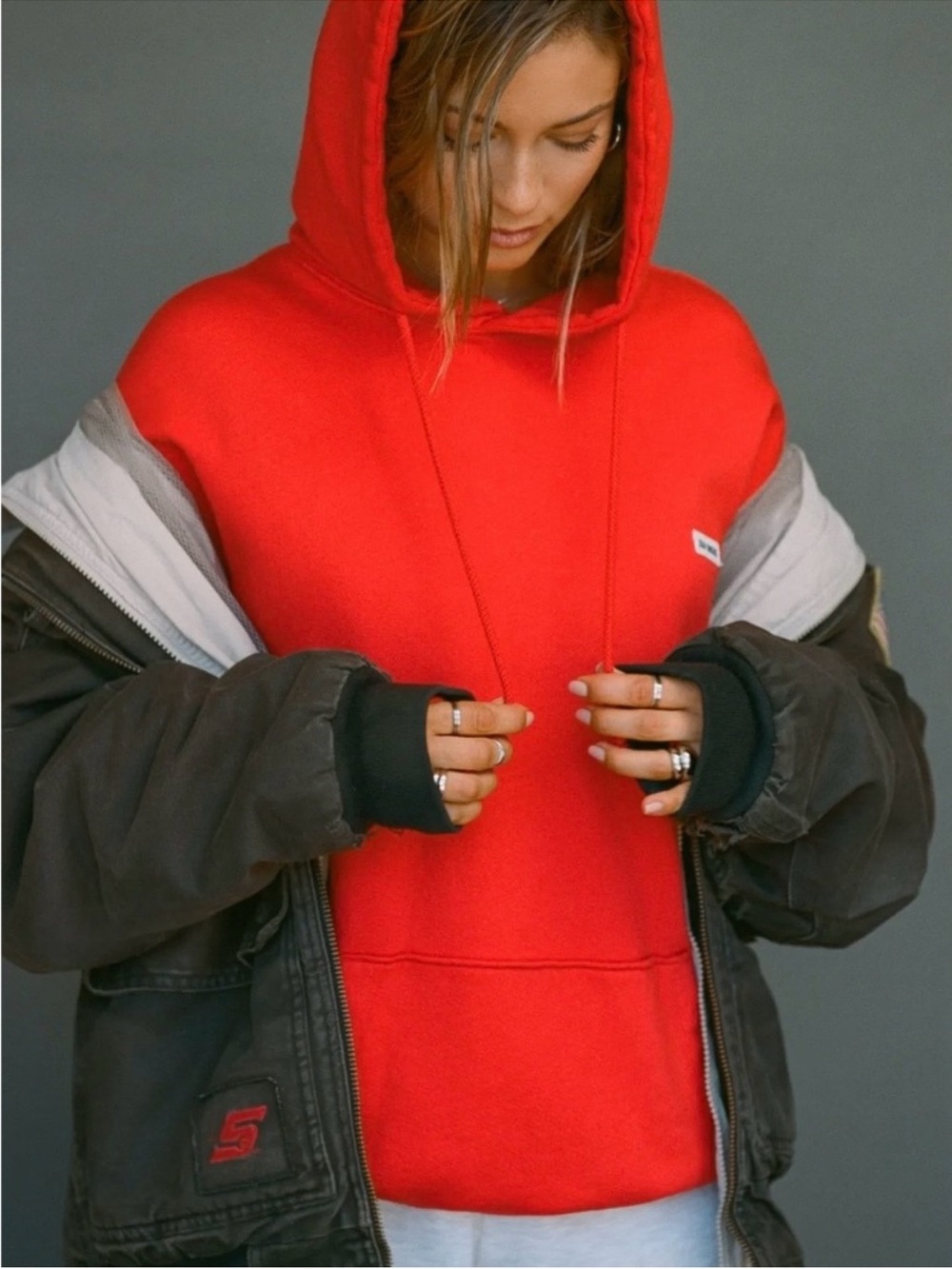 Joah Brown LIKE NEW Oversized Hoodie Hot Sauce - Picture 4 of 12